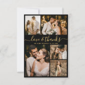 Foto van Love and Bedankt Script Collage Wedding H (Voorkant)