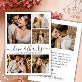 Foto van Love and Bedankt Script Collage Wedding H