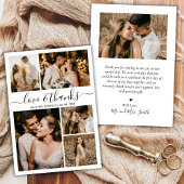 Foto van Love and Bedankt Script Collage Wedding H
