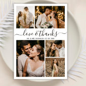 Foto van Love and Bedankt Script Collage Wedding H