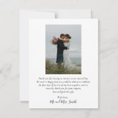 Foto van Love and Bedankt Script Navy Weddenschap (Achterkant)