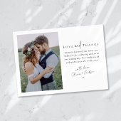 Foto van Love and Bedankt Script Wedding