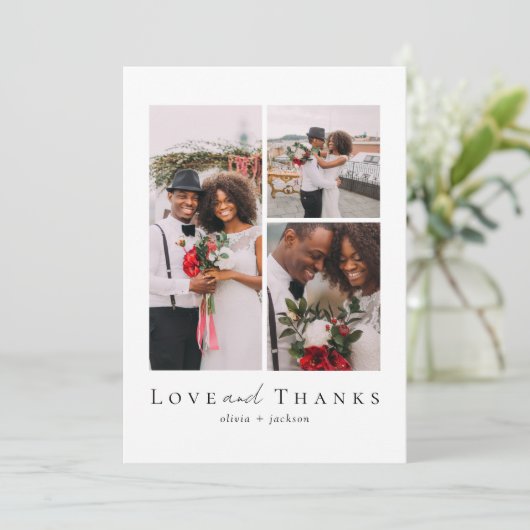 Foto van Love and Bedankt Script Wedding (Staand voorkant)