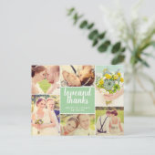 Foto van Love and Bedankt Spring Green Wedding Col Briefkaart (Staand voorkant)