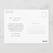 Foto van Love and Bedankt Wedding Briefkaart (Achterkant)