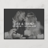 Foto van Love and Bedankt Wedding | Overschrijding Briefkaart (Voorkant)