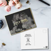 Foto van Love and Bedankt Wedding | Overschrijding Folie Feestdagen Briefkaart