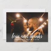 Foto van Love and Bedankt White Script Weduwen Pho (Voorkant)