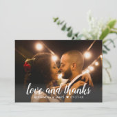 Foto van Love and Bedankt White Script Weduwen Pho (Staand voorkant)
