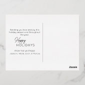 Foto van Love and Joy Kinder Folie Feestdagen Briefkaart (Achterkant)