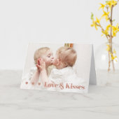 Foto van Love and Kisses Valentijnsdag Kaart (Gele Bloem)