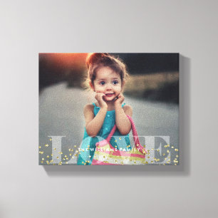 Foto van Love and Sparkles Canvas Afdruk