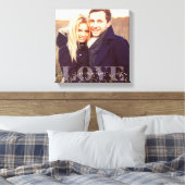 Foto van Love and Sparkles Canvas Afdruk (Insitu (Slaapkamer))