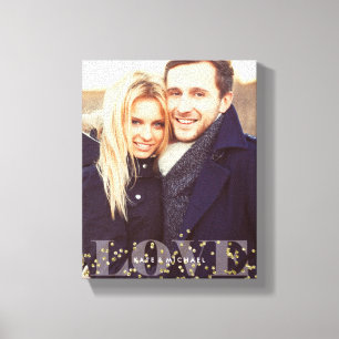 Foto van Love and Sparkles Canvas Afdruk