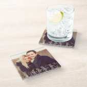 Foto van Love and Sparkles Glazen Onderzetter (Schuin)