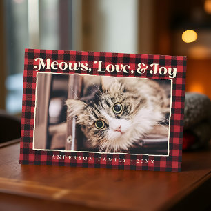Foto van Love & Joy Modern Pset Funny Pet Feestdagenkaart