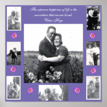 Foto van Love Quote met foto's Paars roze