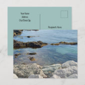 Foto van Low Tide Doorschijnend Atlantische Oceaan Briefkaart (Voorkant / Achterkant)