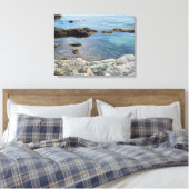Foto van Low Tide Doorschijnend Atlantische Oceaan Canvas Afdruk (Insitu (Slaapkamer))