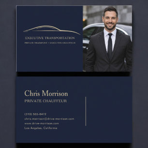 Foto van luxe executive transport visitekaartje