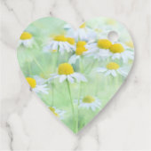 Foto van madeliefjes in een veld Dank u Bedankjes Labels (Achterkant)