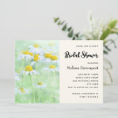 Foto van  madeliefjes in een veldbruids kaart (Staand voorkant)