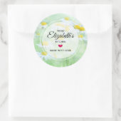 Foto van  madeliefjes in een veldkeuken ronde sticker (Tas)