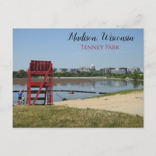 Foto van Madison, Wisconsin Tenney Park Briefkaart (Voorkant)