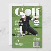 Foto van Magazine Celebrity Golf Birthday Kaart (Voorkant)