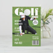 Foto van Magazine Celebrity Golf Birthday Kaart (Staand voorkant)