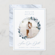 Foto van Magnolia Floral & Dusty Blue Circle
