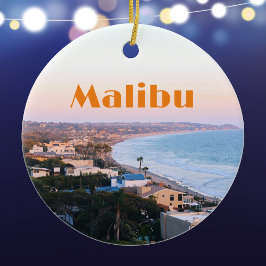 Foto van Malibu California Coast Keramisch Ornament