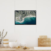 Foto van Malibu, California-satelliet poster (Keuken)