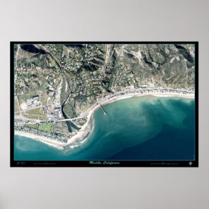 Foto van Malibu, California-satelliet poster