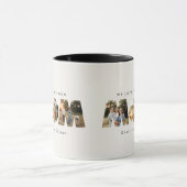 Foto van mam 3 moderne elegante zwarte moederdag mok (Midden)