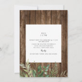 Foto van mam-to-be Baby shower Rustic Kaart (Achterkant)