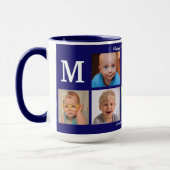 Foto van mama Collage Coffee Navy Blue Big Combo Mok (Links)