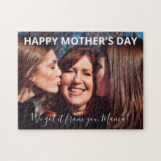 Foto van Mama Happy Moederdag Legpuzzel (Horizontaal)