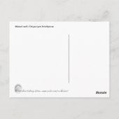 Foto van Maned wolf Briefkaart (Achterkant)