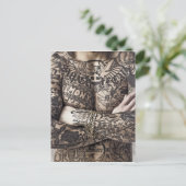Foto van mannelijk Tattoo Briefkaart (Staand voorkant)