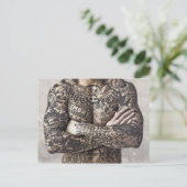 Foto van mannelijk Tattoo Briefkaart (Staand voorkant)