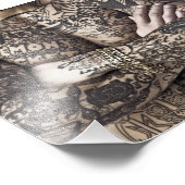 Foto van mannelijk Tattoo Foto Afdruk (Hoek)