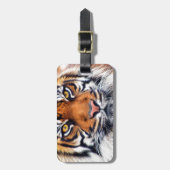 Foto van Mannelijke Siberische tijger Bagagelabel (Voorkant verticaal)