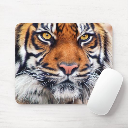 Foto van Mannelijke Siberische tijger Muismat (Met muis)