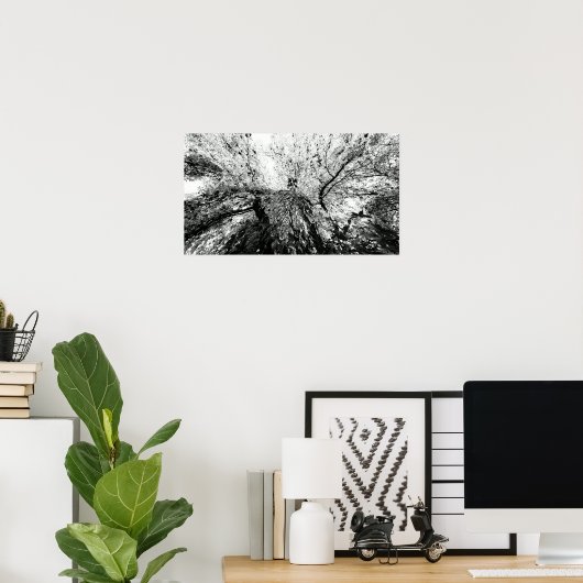 Foto van Maple Tree Inkblot Poster (Thuiskantoor)