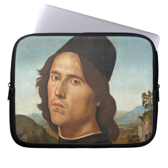 Foto van Marianito Goya, kleinzoon van de kunstena Laptop Sleeve (Voorkant)