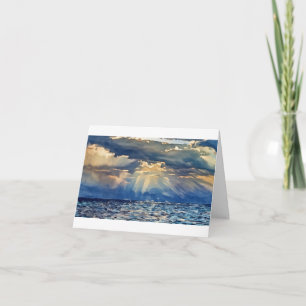 Foto van Marla van zonnestralen door wolken Kaart