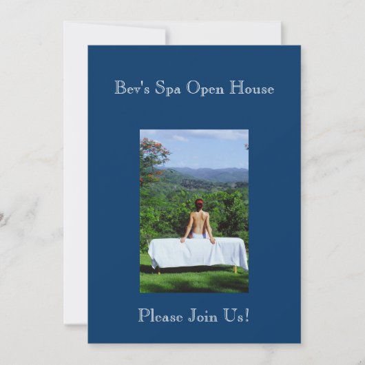 Foto van massage buitenshuis kaart (Voorkant)