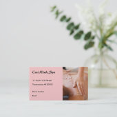 Foto van massagehanden II Afsprakenkaartje (Staand voorkant)