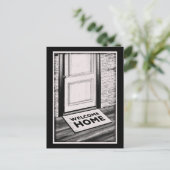 foto van mat bij thuisdeur briefkaart (Staand voorkant)